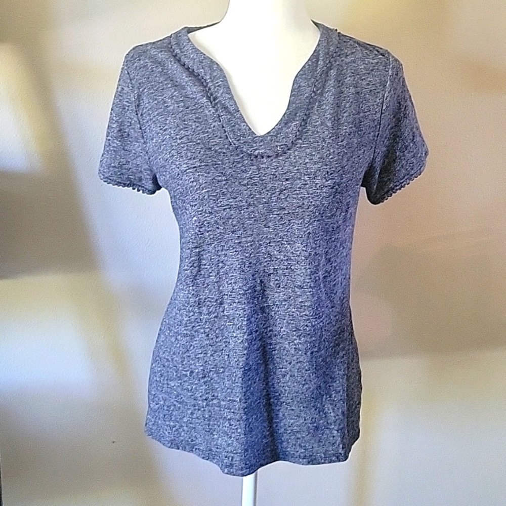 Croft & Barrow Linen Blend Top